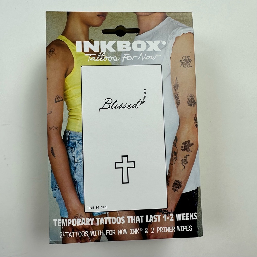 INKBOX Blessed Cross Temporary Tattoos Lot of 15